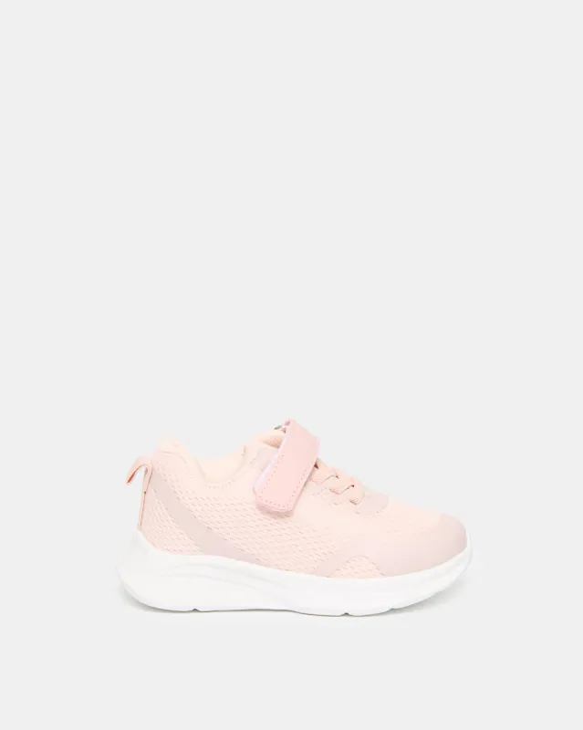 Infant Girls Pink Textured Trainer sold by Redtag