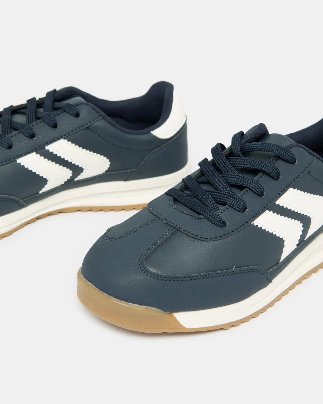 Senor Boys Navy Material Block Sneakers sold by Redtag product image thumbnail 3