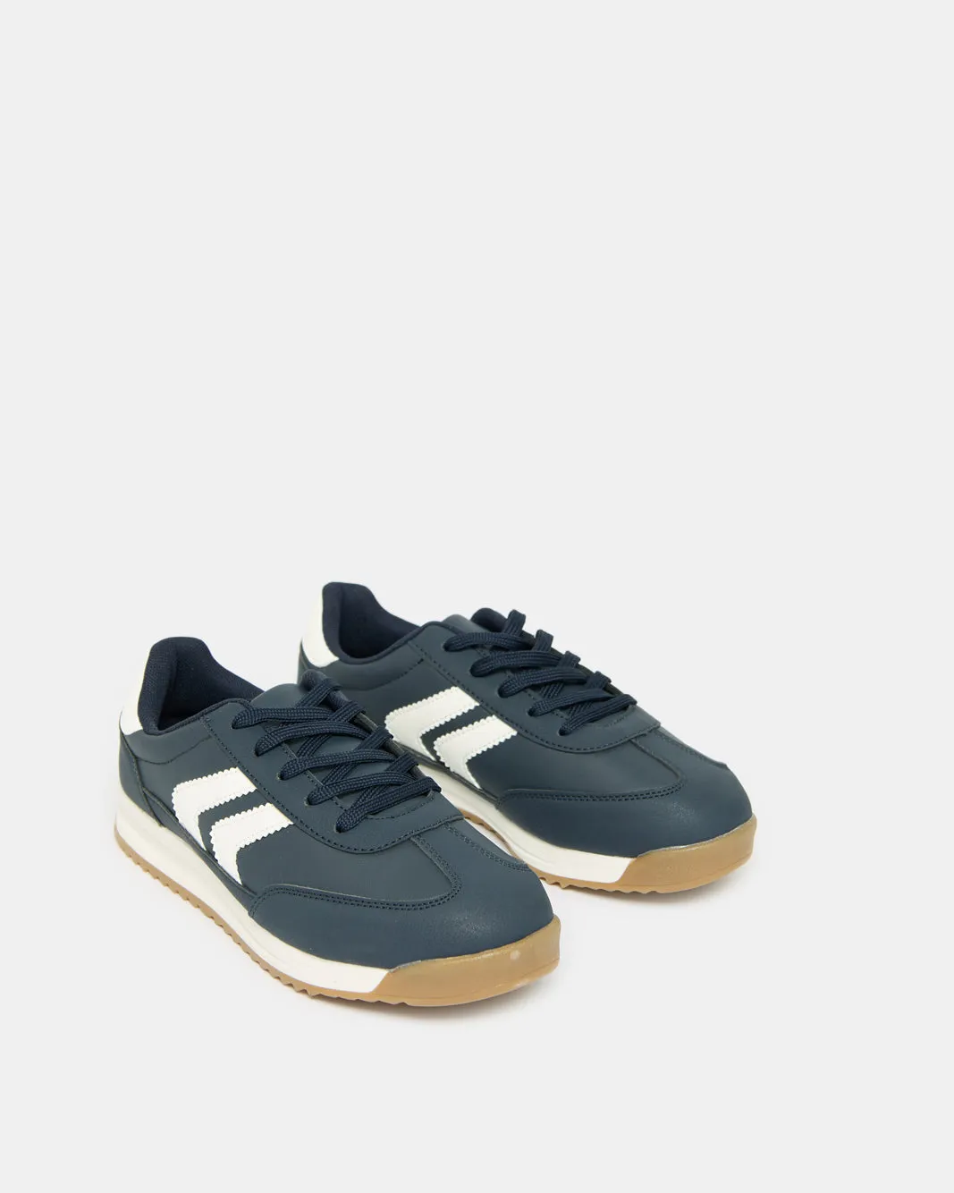 Senor Boys Navy Material Block Sneakers sold by Redtag product image thumbnail 2