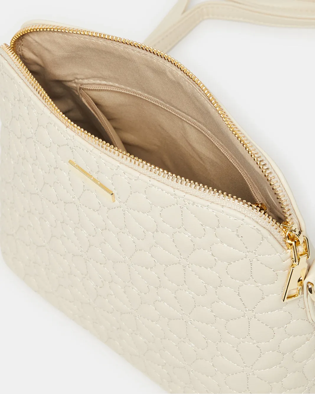 Women Beige Textured Cross Body Bag sold by Redtag product image thumbnail 4