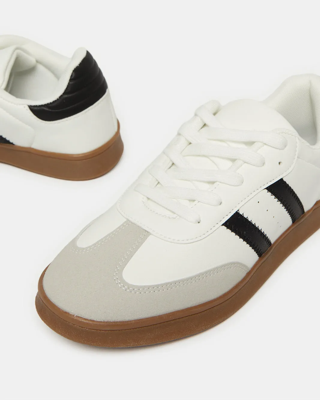 Women White Lace Up With Crepe Outsole sold by Redtag product image thumbnail 3