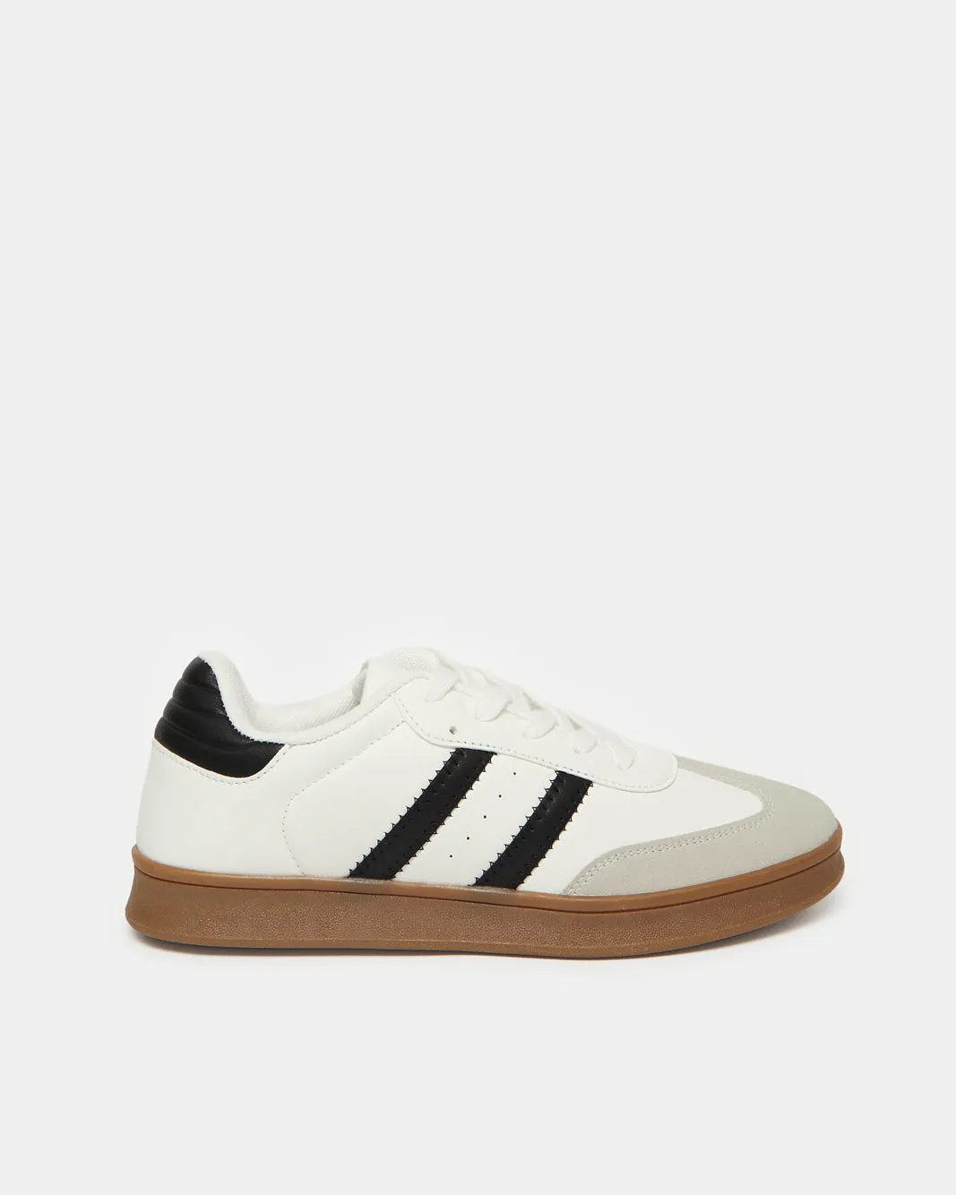 Women White Lace Up With Crepe Outsole sold by Redtag