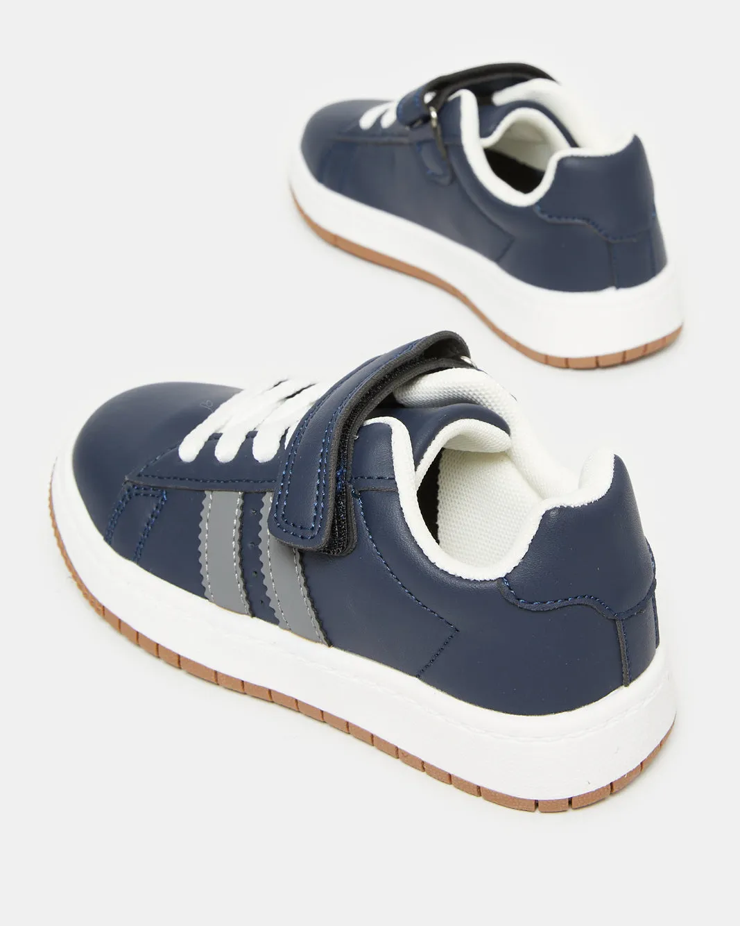 Boys Navy Material Block Sneakers sold by Redtag product image thumbnail 4