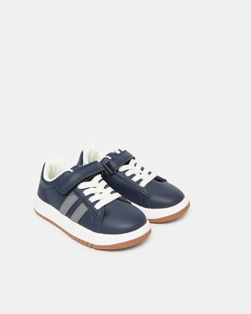 Boys Navy Material Block Sneakers sold by Redtag product image thumbnail 2