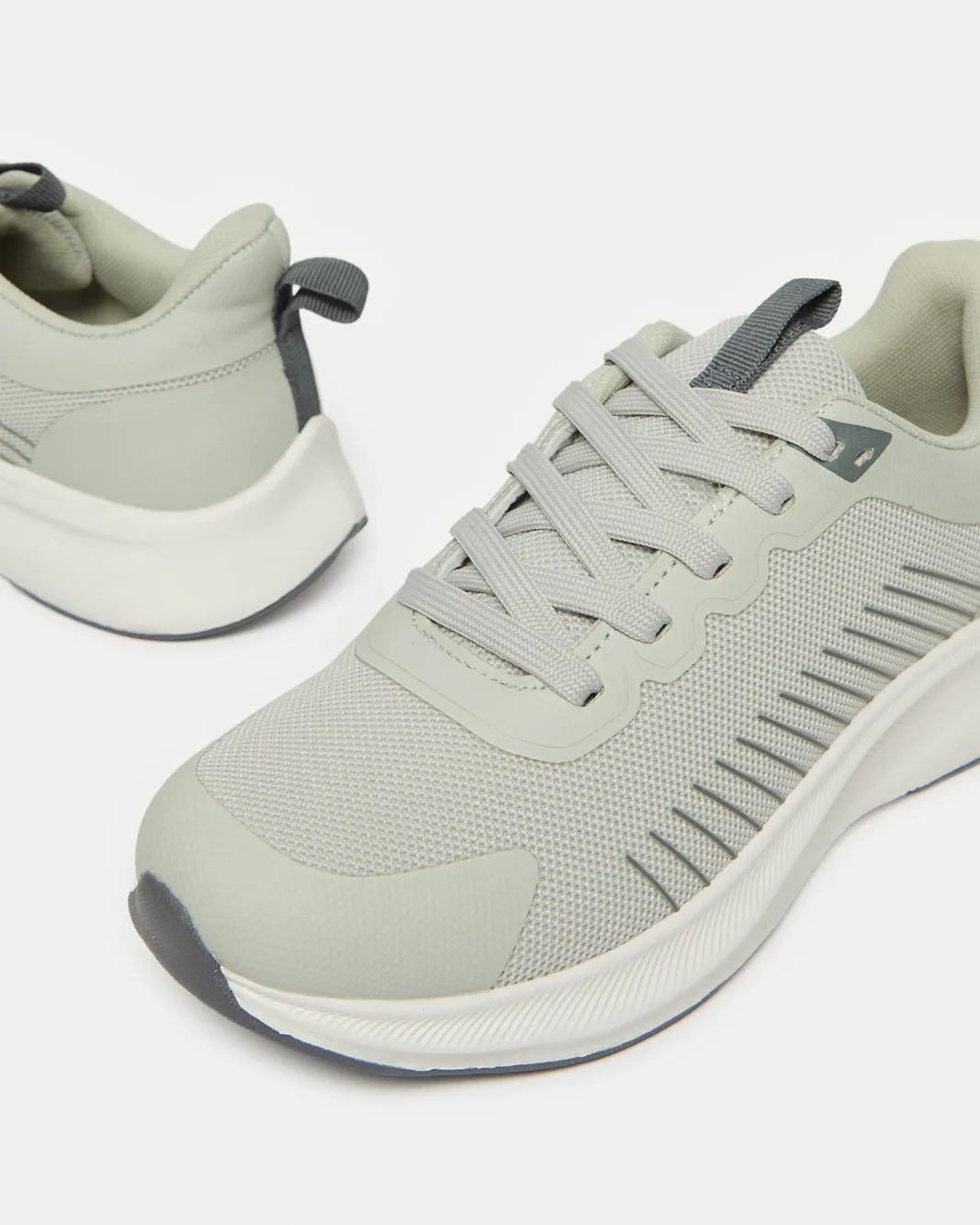 Senior Boys Grey Knit Trainers sold by Redtag product image thumbnail 3