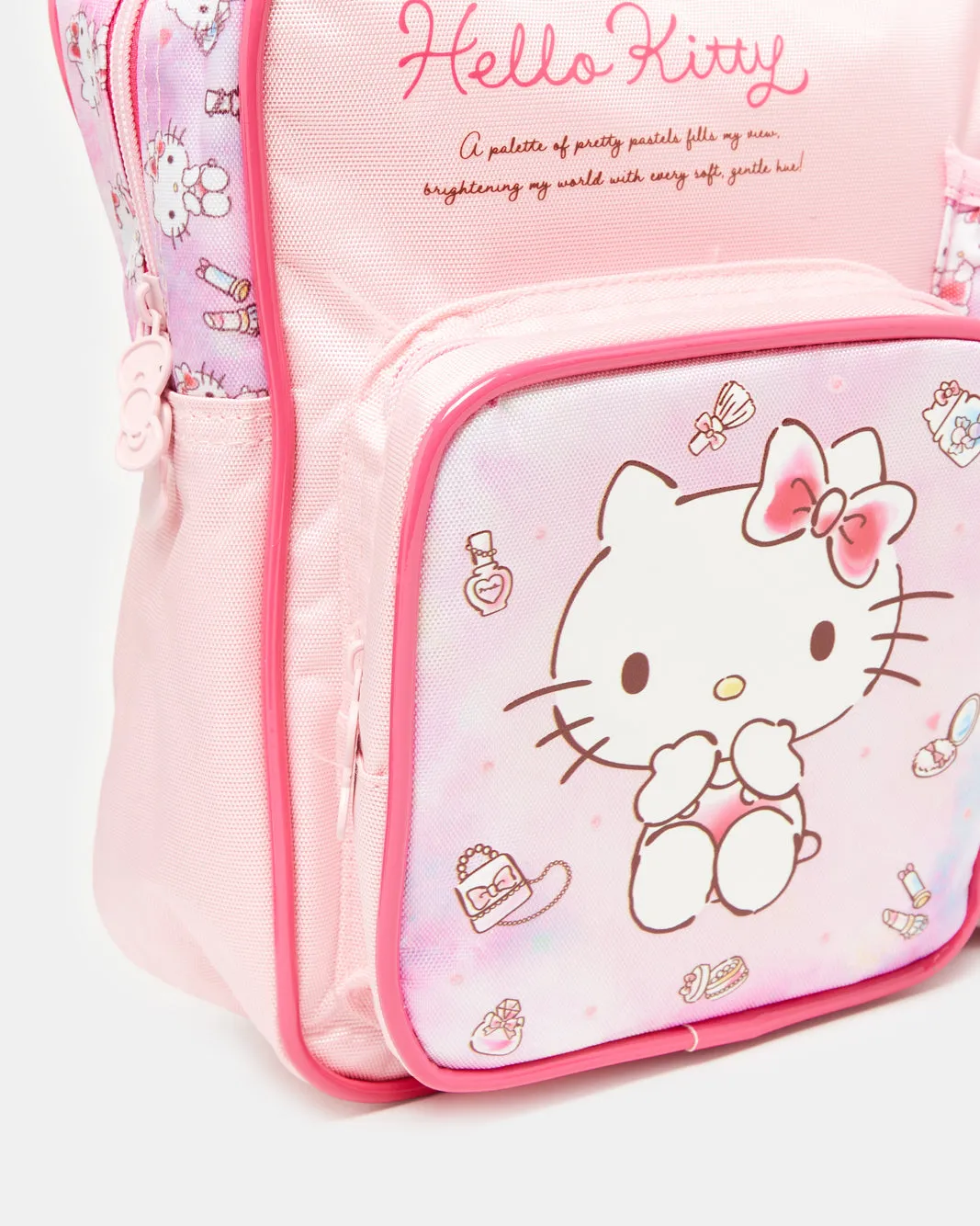 Girls Pink Hello Kitty Kinder Bag With Water Bottle & Lunch Box (Pack of 3) sold by Redtag product image thumbnail 3