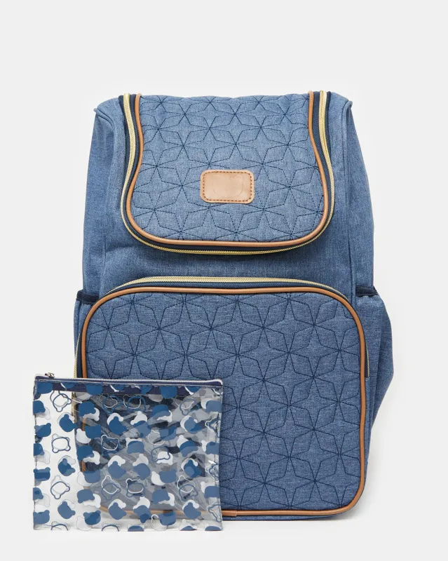 Navy Diaper Backpack With Changing Matt (2 Piece) sold by Redtag