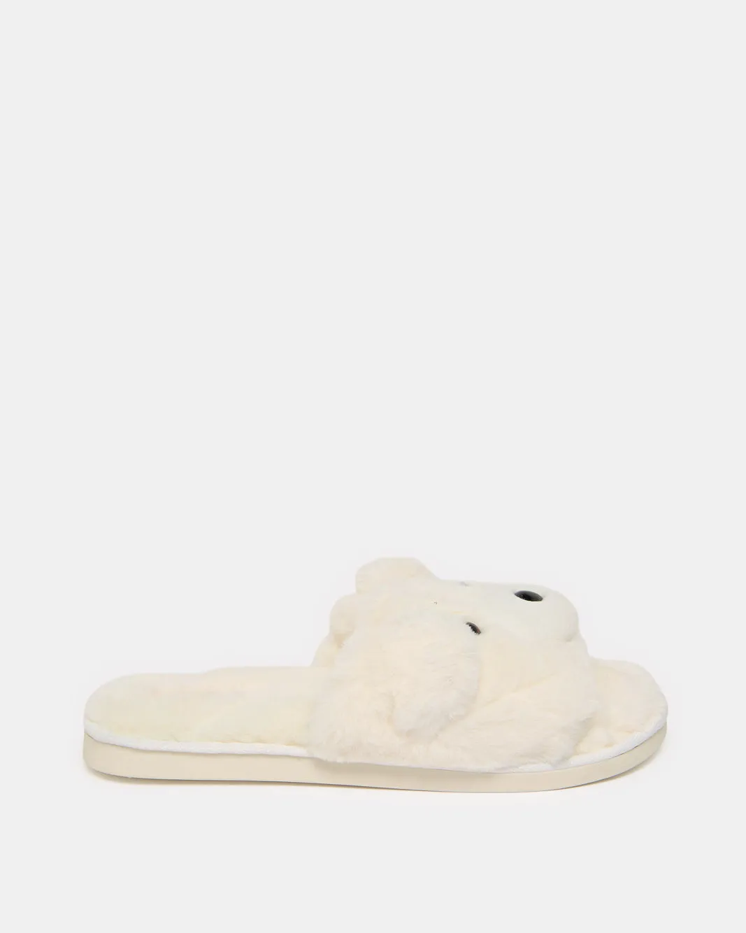 Women Beige Textured Slipper sold by Redtag