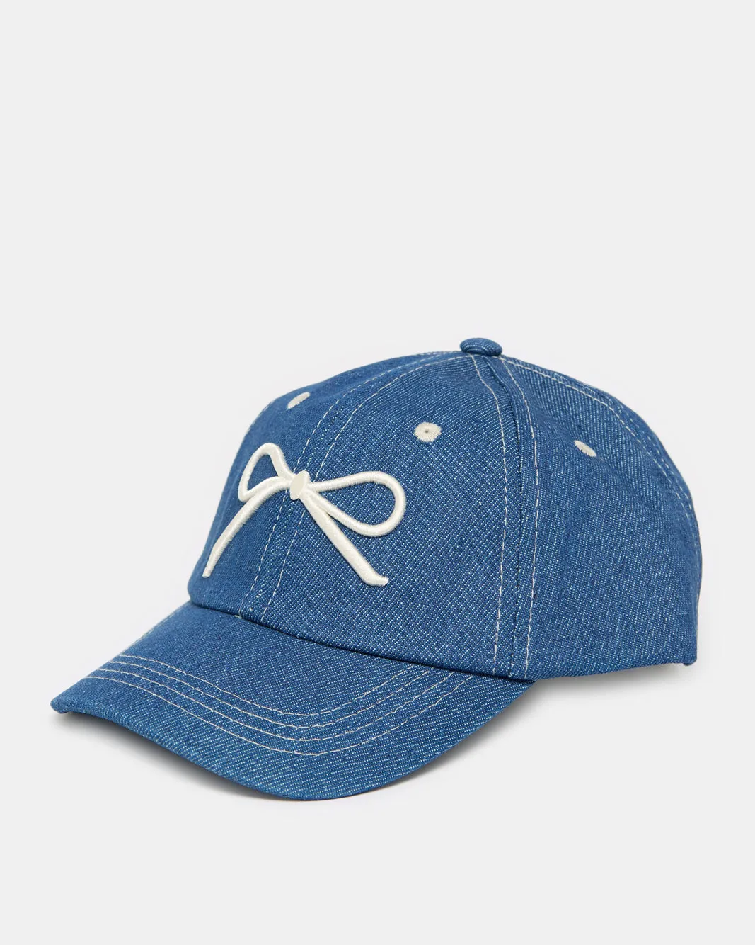 Girls Blue Embellished Cap With Pom Pom sold by Redtag