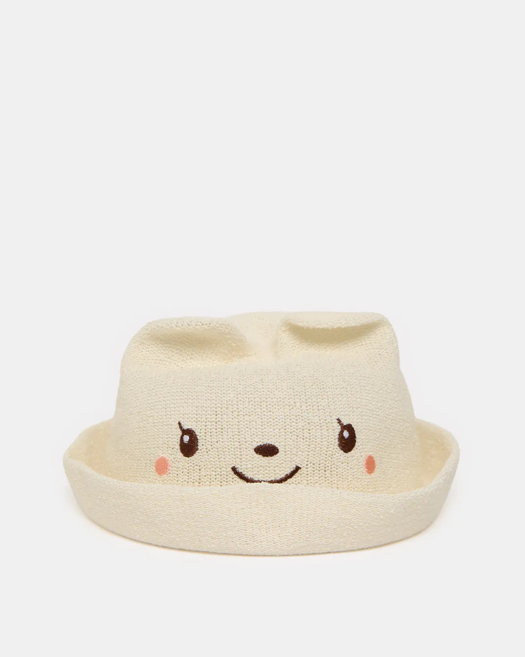 Girls Cream Embellished Hat sold by Redtag