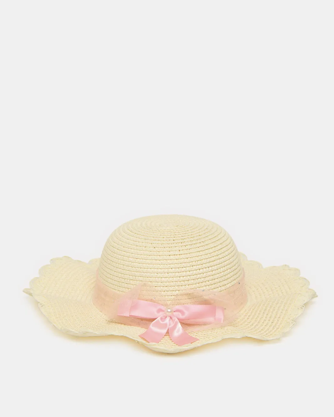 Girls Beige Embellished Hat sold by Redtag