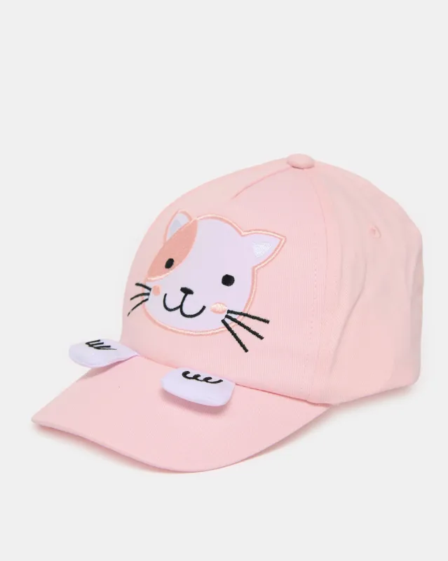 Girls Pink Embellished Cap sold by Redtag