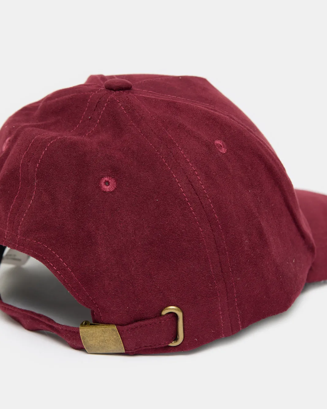 Women Burgundy Embroidered Cap sold by Redtag product image thumbnail 4