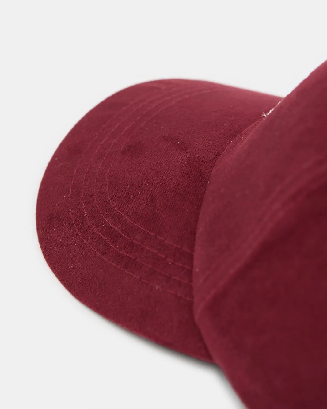 Women Burgundy Embroidered Cap sold by Redtag product image thumbnail 3