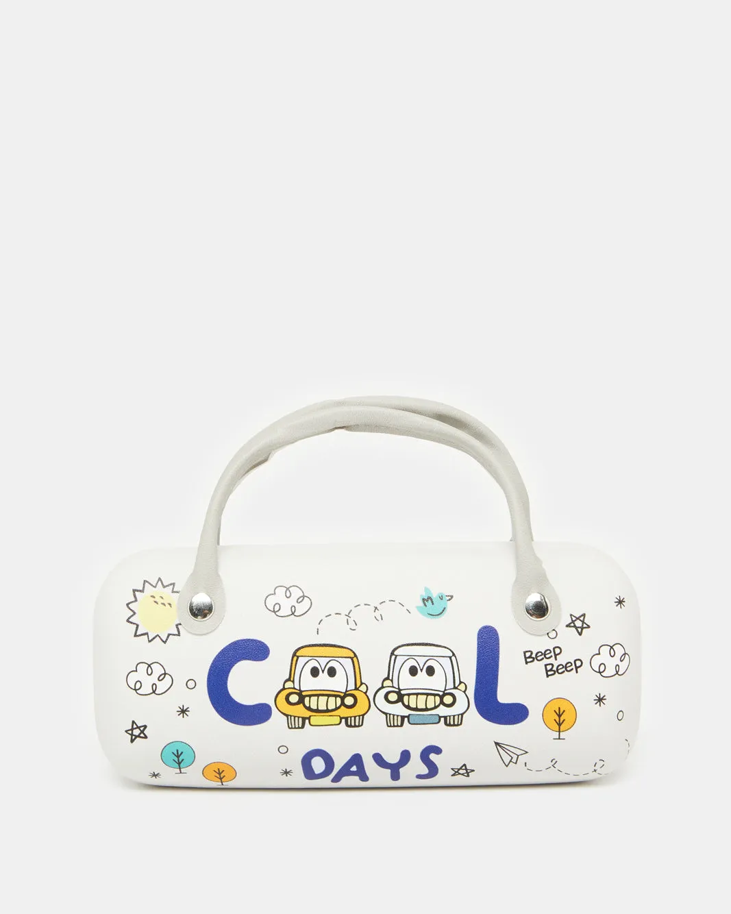 Boys White Wayfarer Sunglasses With Printed Case (2 Piece) sold by Redtag product image thumbnail 4