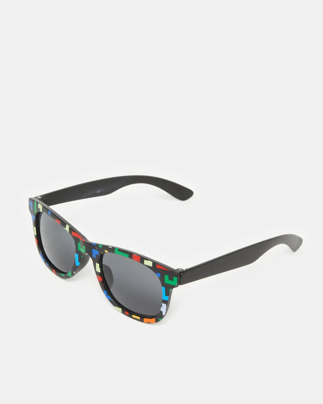 Boys Black Wayfarer Sunglasses With Printed Case (2 Piece) sold by Redtag product image thumbnail 2