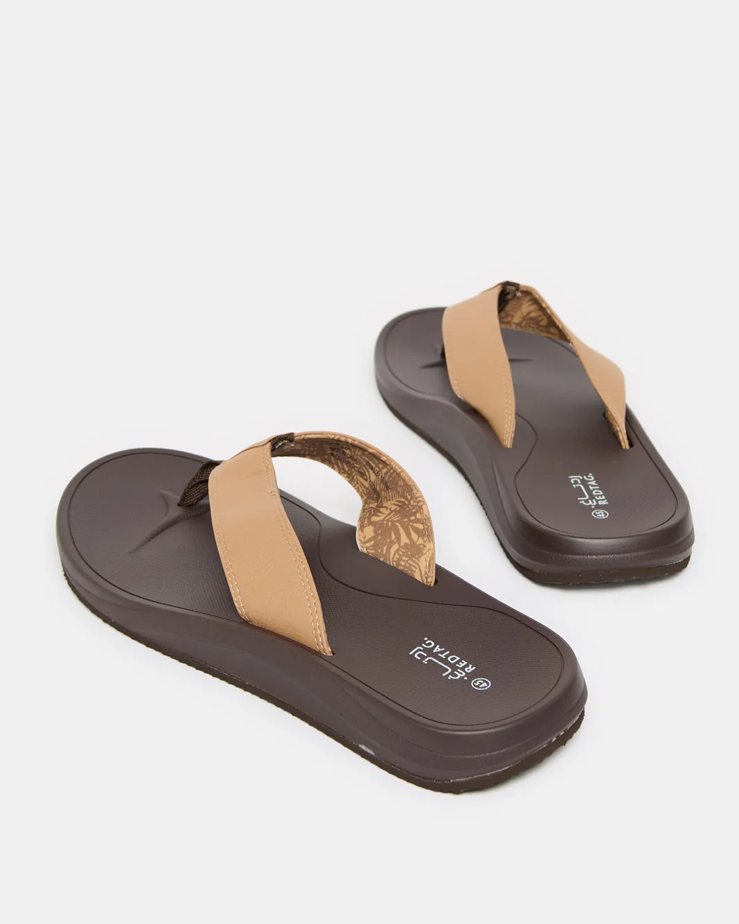 Men Beige Toe Post Sandals sold by Redtag product image thumbnail 4