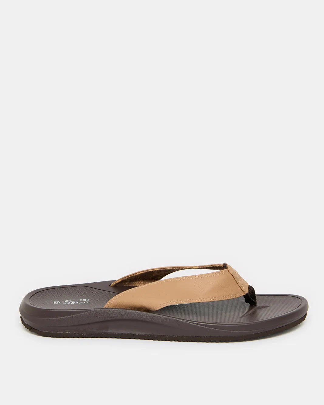 Men Beige Toe Post Sandals sold by Redtag