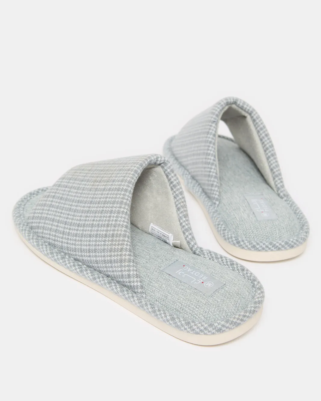Men Grey Checkered Slipper sold by Redtag product image thumbnail 4