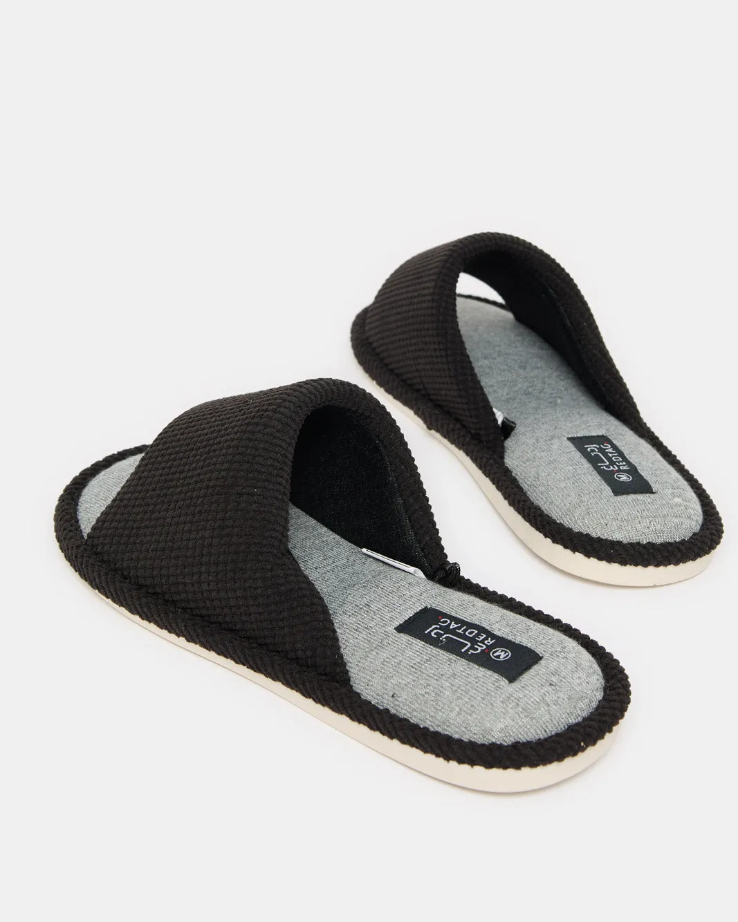 Men Grey And Black Slipper sold by Redtag product image thumbnail 4