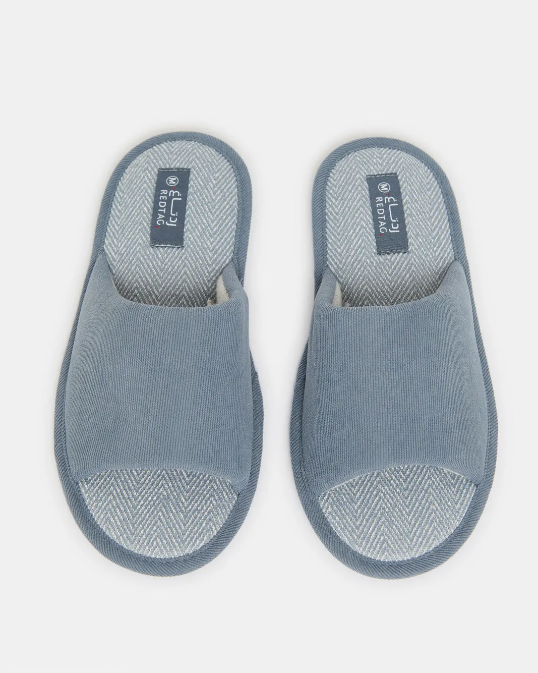 Men Blue Embossed Slippers sold by Redtag product image thumbnail 2