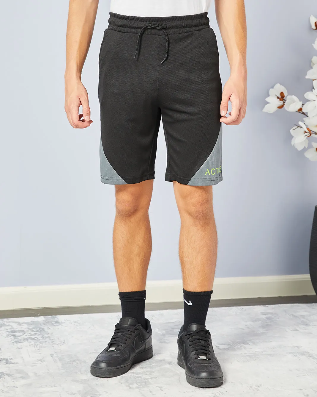 Senior Boys Black Active Shorts sold by Redtag