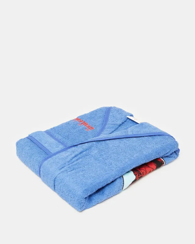Boys Blue Superman Bathrobe sold by Redtag