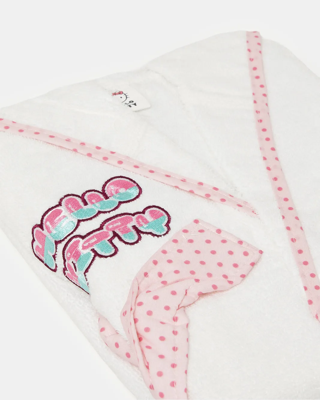 Girls White And Pink Hello Kitty Bathrobe sold by Redtag product image thumbnail 2