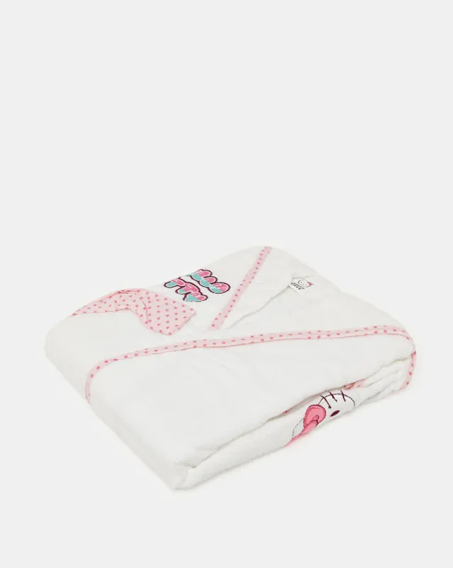 Girls White And Pink Hello Kitty Bathrobe sold by Redtag