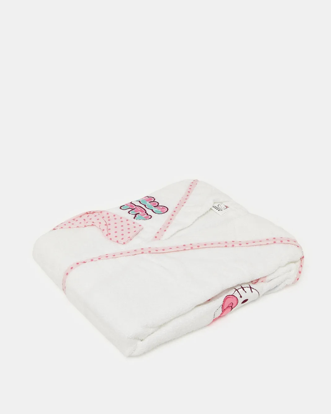 Girls White And Pink Hello Kitty Bathrobe sold by Redtag
