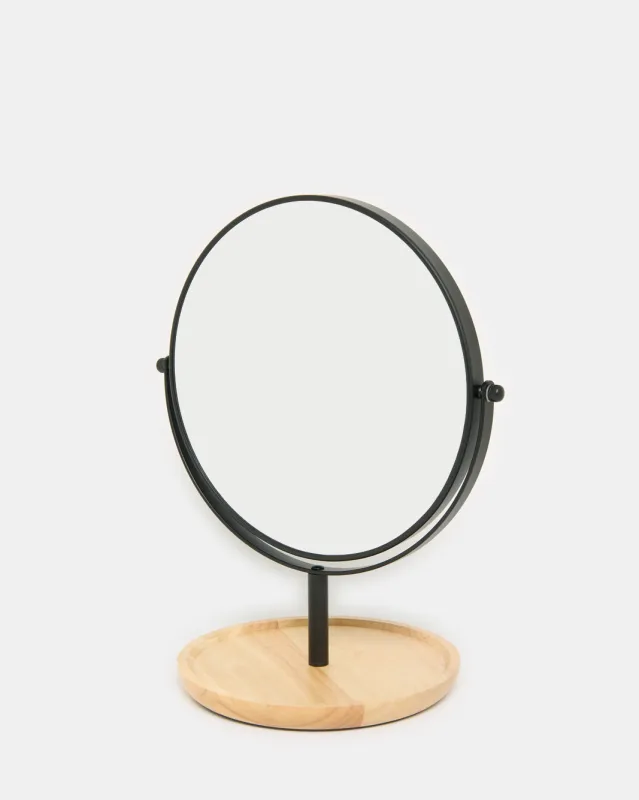 Matte Black Double Sided Mirror sold by Redtag