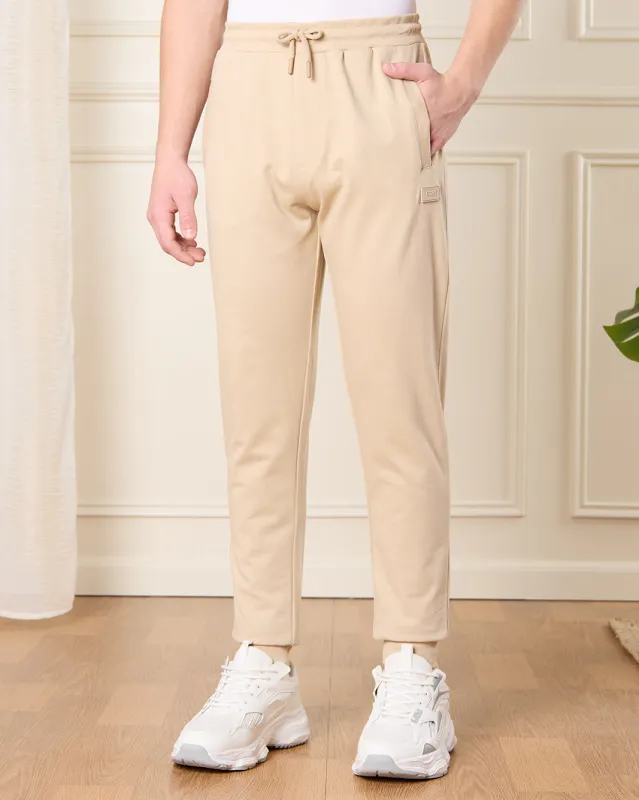 Senior Boys Beige Solid Active Pants sold by Redtag