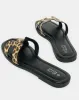 Women Black Leopard Printed Mule sold by Redtag