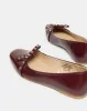 Women Burgundy Bow Embellished Ballerina sold by Redtag