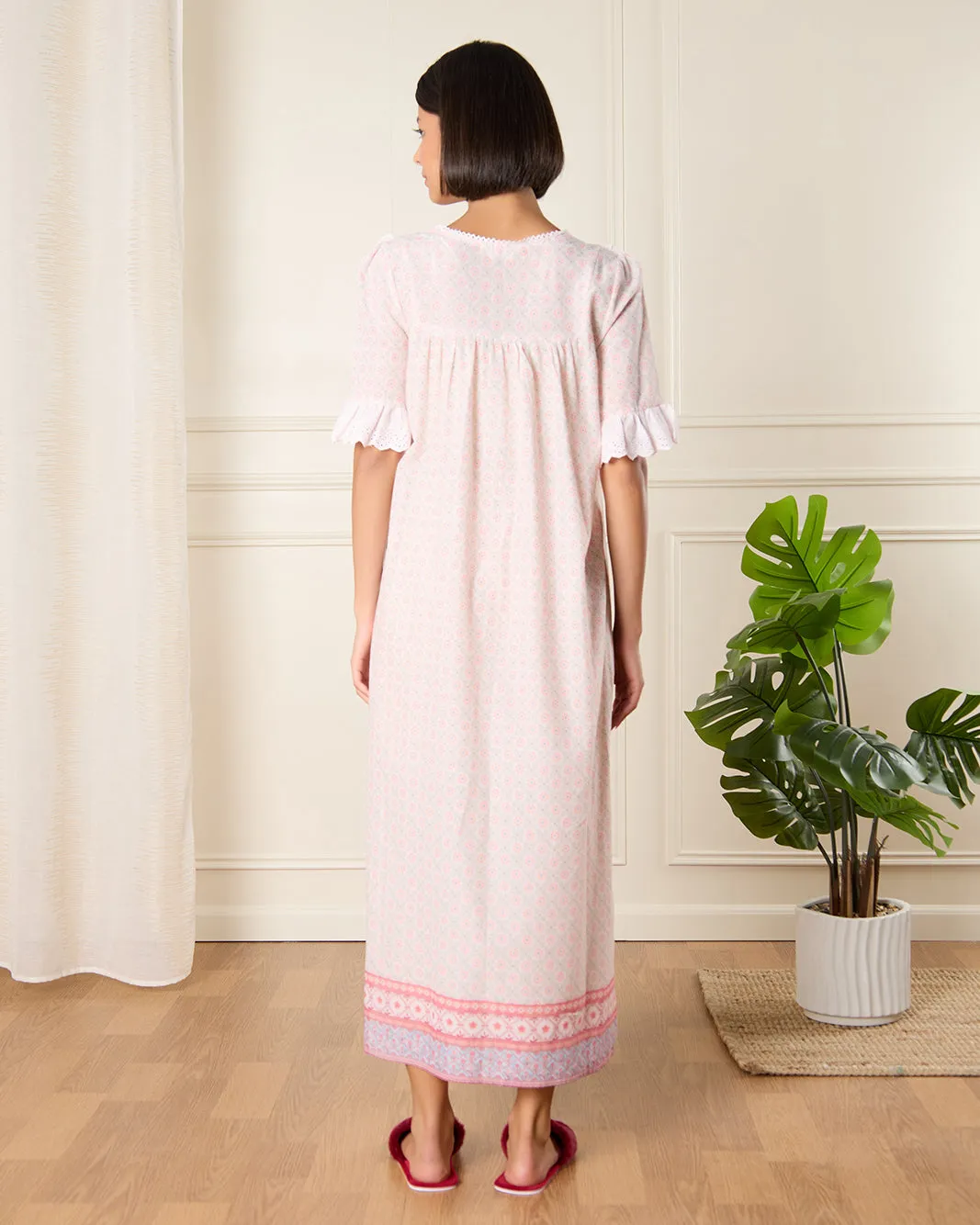 Women Multicolour Printed Nightgown sold by Redtag product image thumbnail 3