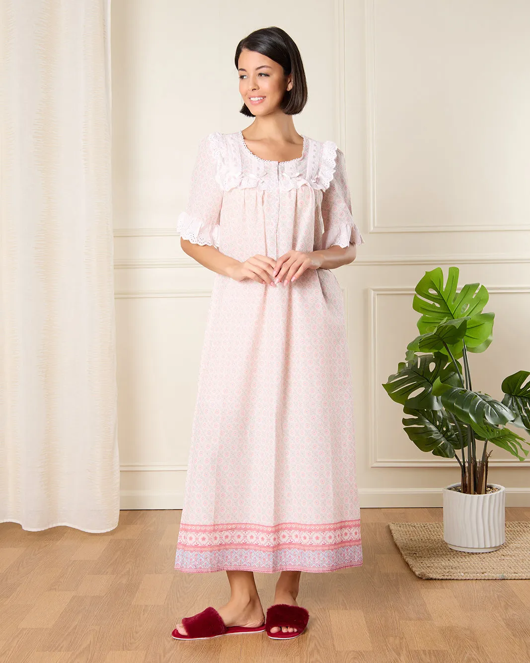 Women Multicolour Printed Nightgown sold by Redtag product image thumbnail 4