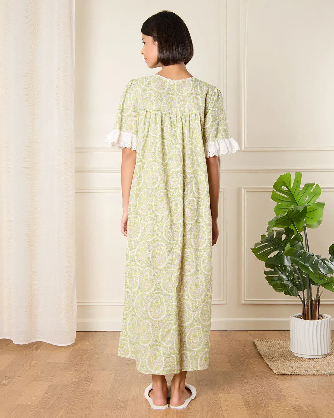 Women Green Printed Nightgown sold by Redtag product image thumbnail 3