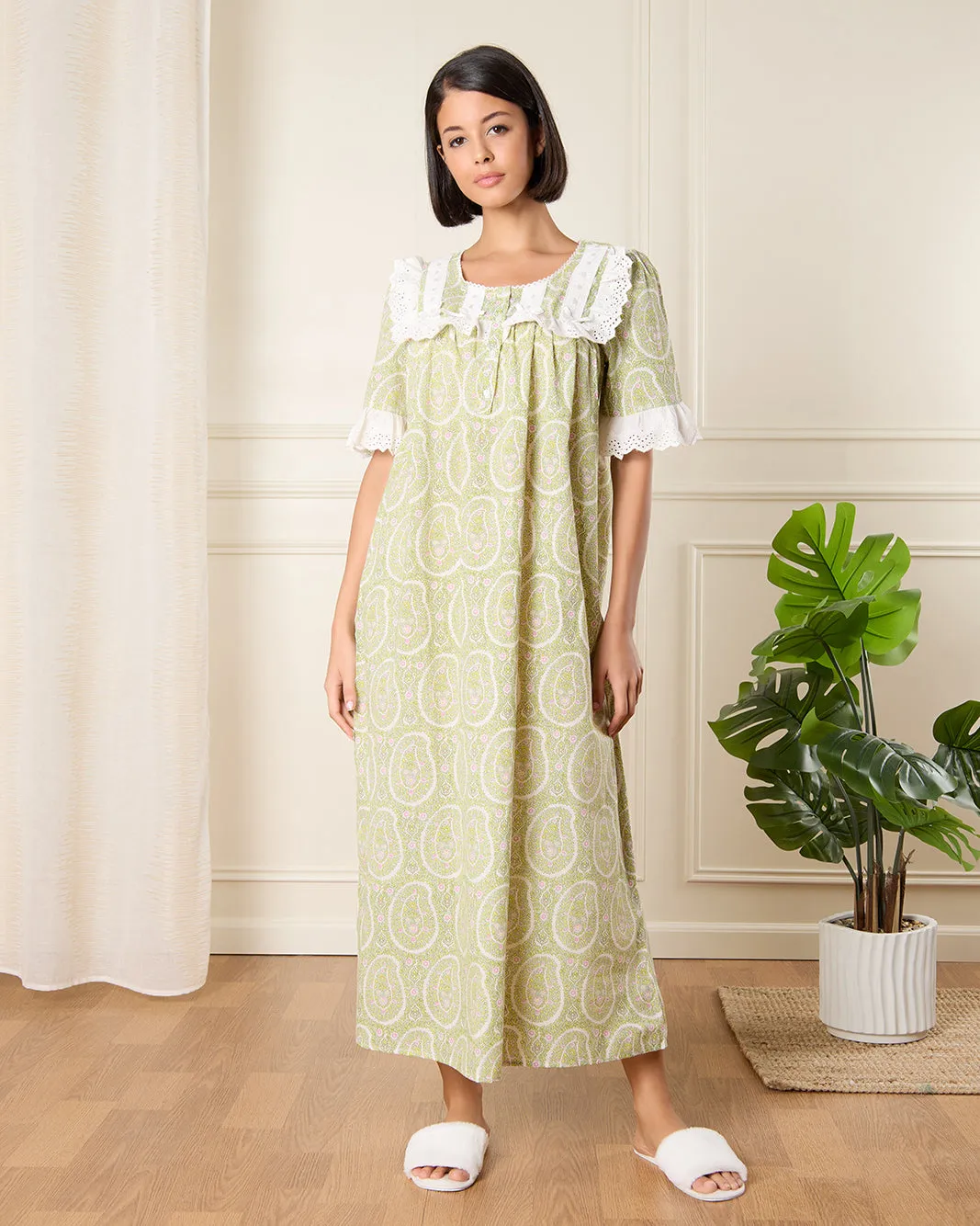 Women Green Printed Nightgown sold by Redtag product image thumbnail 4