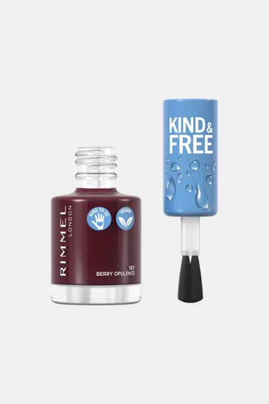 Rimmel Kind & Free Clean Plant Based Nail Polish - 157 Berry Opulence sold by Redtag