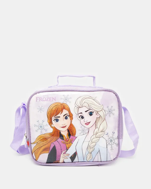 Girls Purple Frozen Lunch Bag sold by Redtag