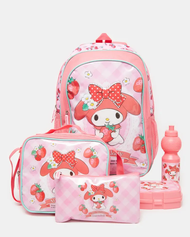 Girls Pink My Melody 5 In 1 Value Pack (18 Inch) sold by Redtag