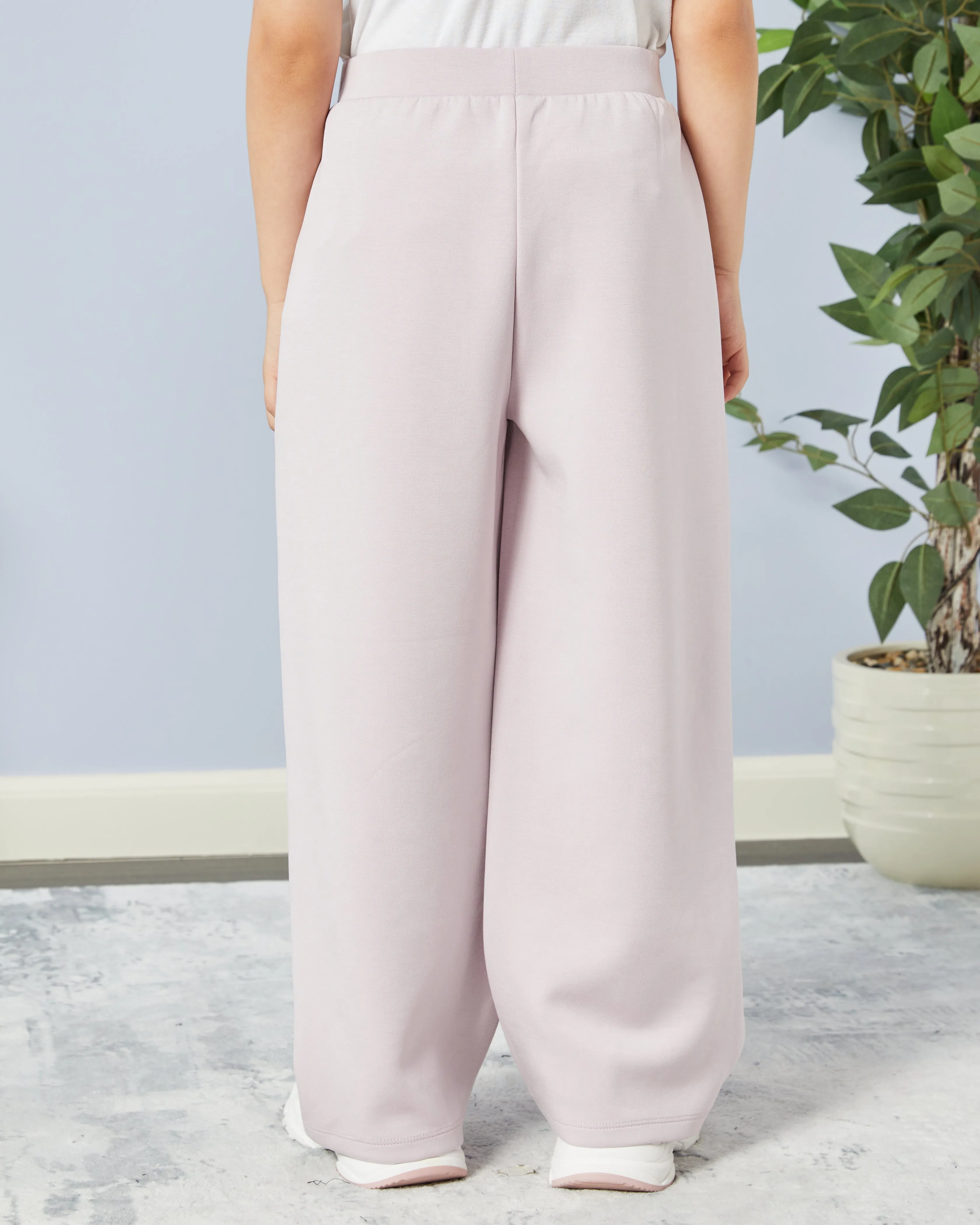 Girls Lilac Wide Leg Active Track Pants sold by Redtag product image thumbnail 3