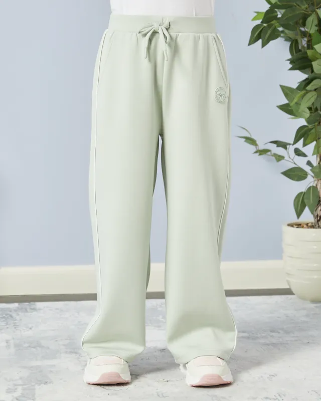 Girls Green Wide Leg Active Track Pants sold by Redtag