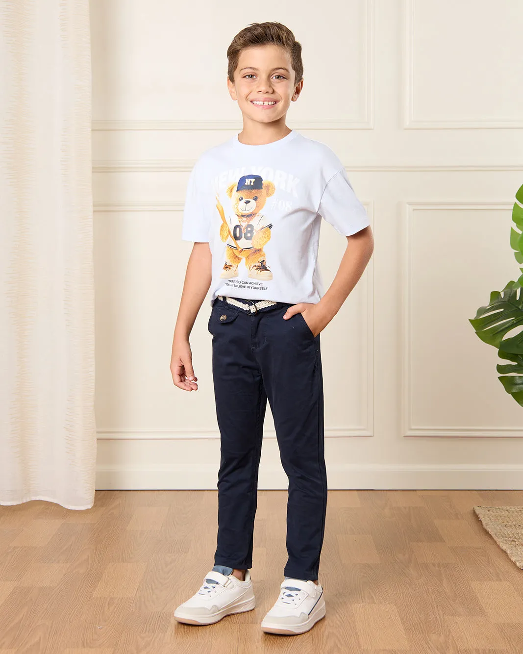 Boys Blue New York Printed T-Shirt sold by Redtag product image thumbnail 2