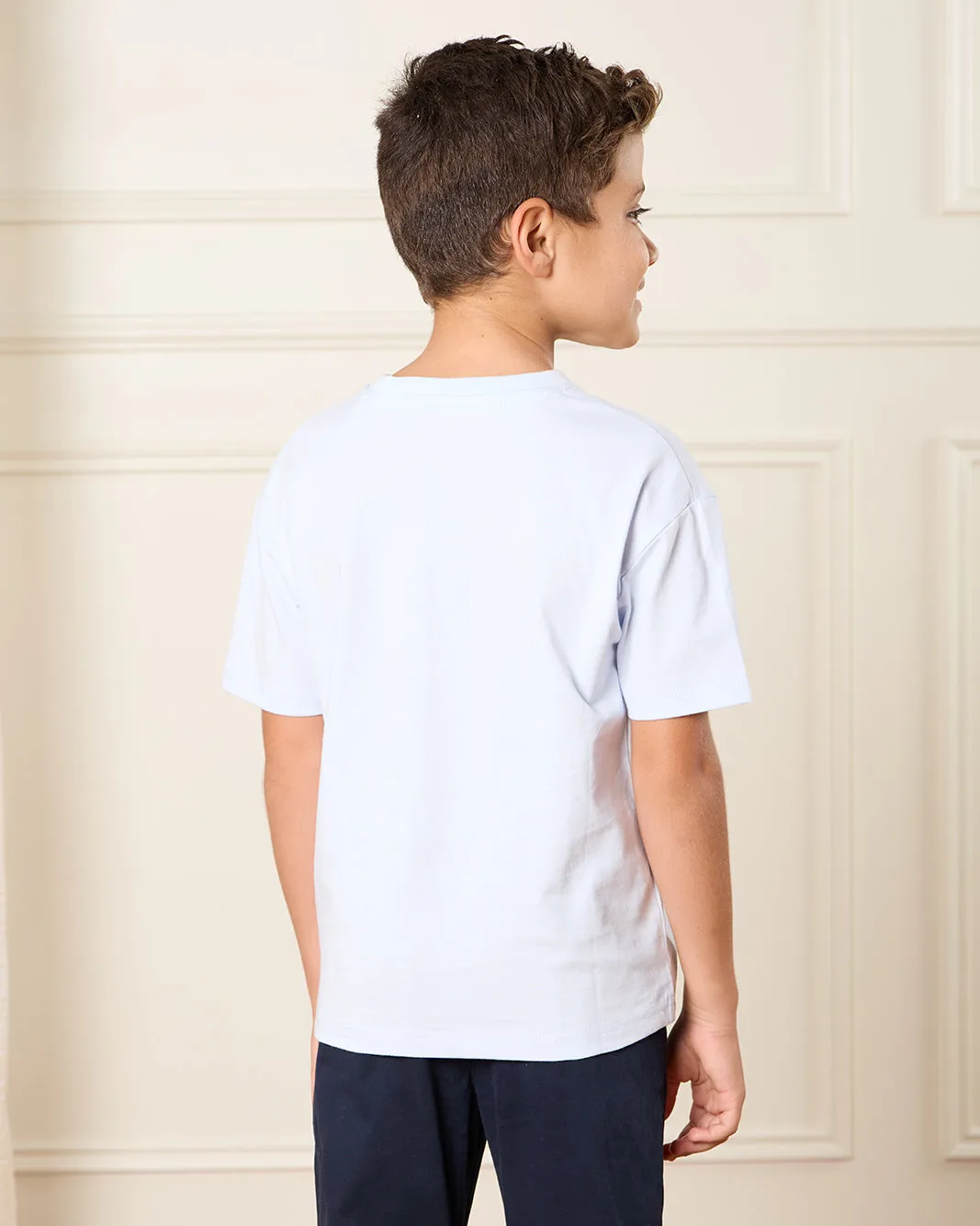 Boys Blue New York Printed T-Shirt sold by Redtag product image thumbnail 3