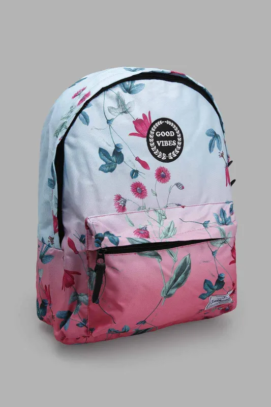 Blue And Pink Backpack For Girls sold by Redtag