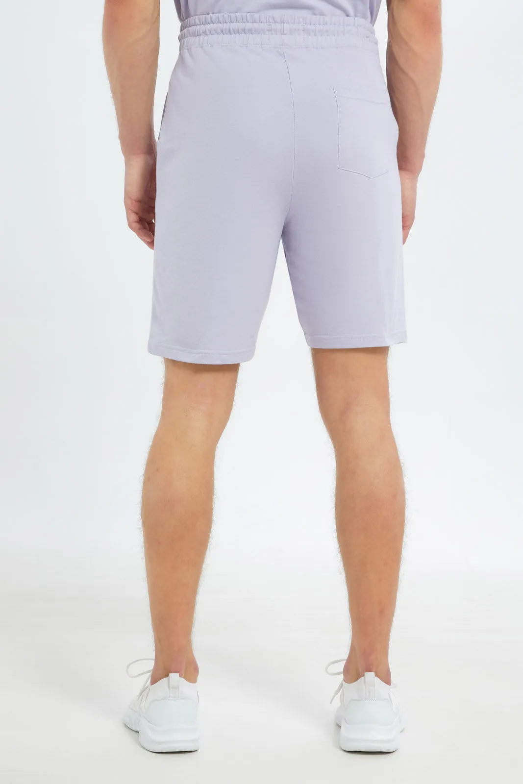 Men Lilac Printed Lounge Short sold by Redtag product image thumbnail 3