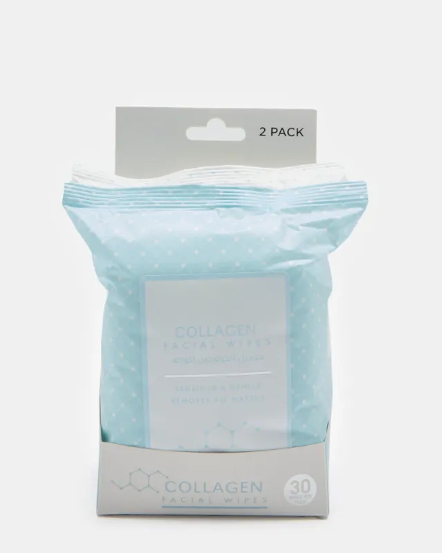 White Collagen Facial Wipes (2 Packs/ 30 Piece Each) sold by Redtag