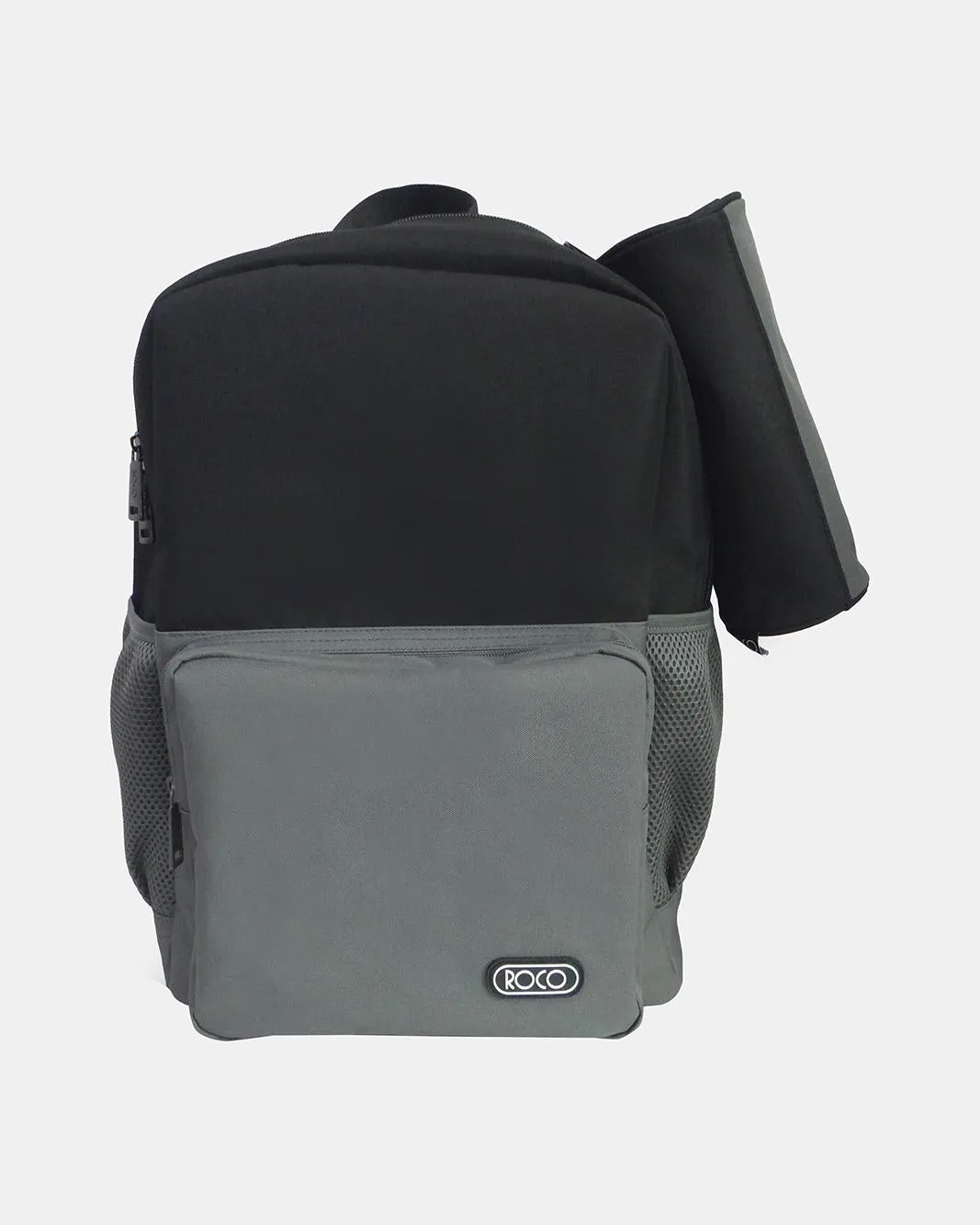 Roco Black And Grey 2 Tone Bag Backpack With Pencil Case (17 Inch) sold by Redtag