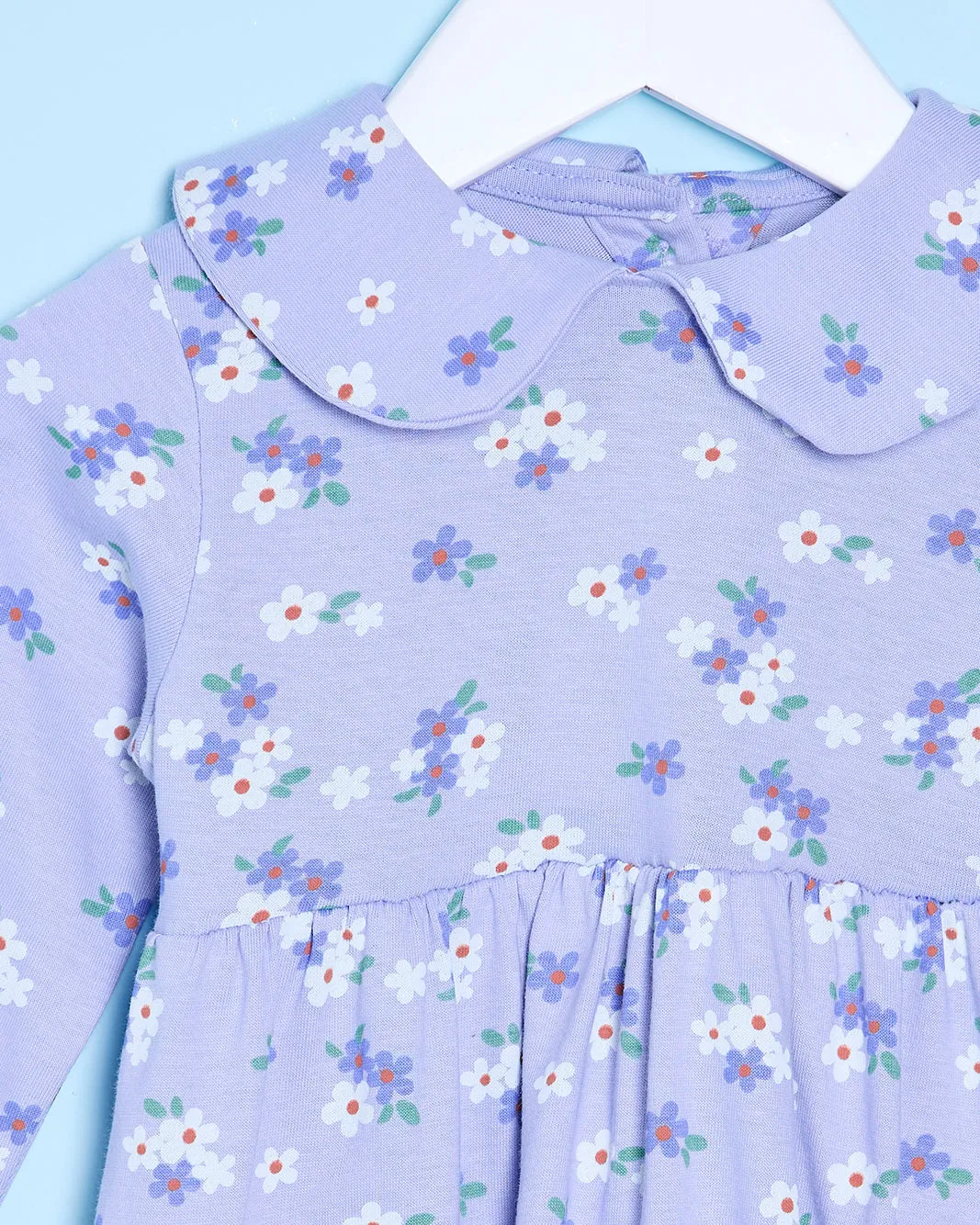 Infant Girls Lilac Floral Print Dress sold by Redtag product image thumbnail 2